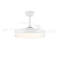 Plafondventilator CristalRecord EVO RETRAC Transparant 72 W - thumbnail