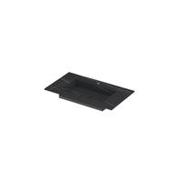 INK Post Wastafel Keramische Slab Envelop Bak met 1 Kraangat - 800x450x10 mm - Lauren Black Mat - thumbnail