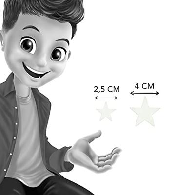 3D-sterrenstickers BUKI wit