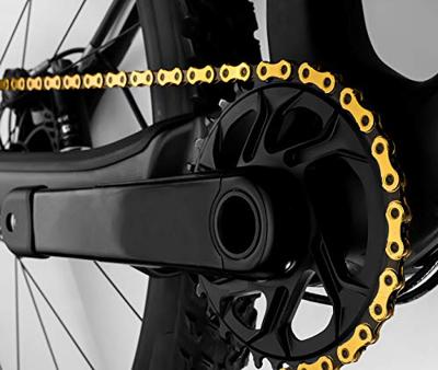 KMC fietsketting x12 ti-n goud/zwart 126 schakels - thumbnail