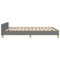 Bedframe zonder matras stof donkergrijs 140x190 cm - thumbnail