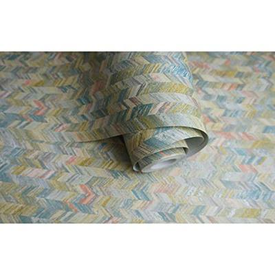 Dutch Wallcoverings Amazonia - Saram Texture Coral/Blue - Multicolor