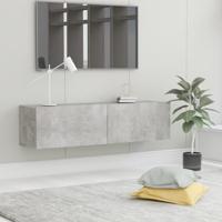 VidaXL Tv-meubel 120x30x30 cm bewerkt hout betongrijs - thumbnail