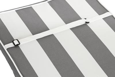 Stoelkussen DKD Home Decor Grijs Wit (42 x 4 x 115 cm)