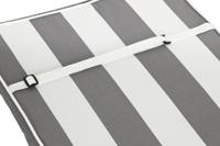 Stoelkussen DKD Home Decor Grijs Wit (42 x 4 x 115 cm) - thumbnail