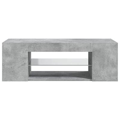 Tv-meubel met LED-verlichting 90x39x30 cm betongrijs