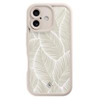 iPhone 16 beige case - Palmy leaves beige - thumbnail