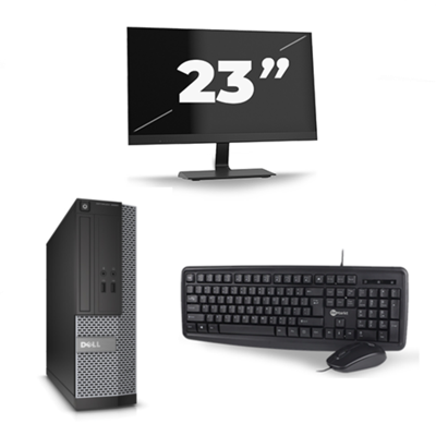 Dell Optiplex 3020 USFF - Intel Core i5-4e Generatie - 8GB RAM - 256GB SSD - Windows 10 + 1x 23 inch Monitor