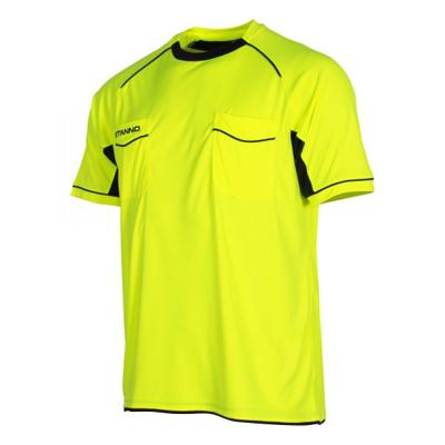 Stanno 429001 Bergamo Referee Shirt k.m. - Neon Yellow-Black - XL Stanno 429001 Bergamo Referee Shirt k.m. - Neon Yellow-Black - XL