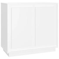 Dressoir 80x34x75 cm bewerkt hout wit - thumbnail