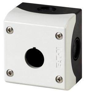 Eaton M22-I1 216535 Surface mounted housing 1 inbouwplaats, Voor bodembevestiging (Ø x h) 22 mm x 80 mm Antraciet 1 stuk(s)