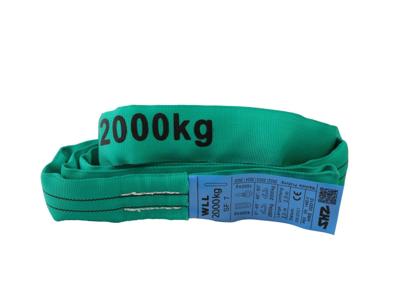 SHZ Round Sling 2m, max. Load 2000KG according to EN 1492-2 SF7 green