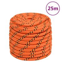 VidaXL Boottouw 18 mm 25 m polypropyleen oranje - thumbnail