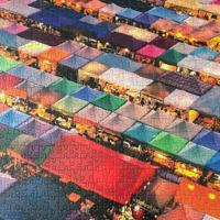 Gibsons puzzel- thaise markt - 1000 stukjes - thumbnail
