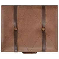 Opbergkruk 40 cm kunstleer bruin - thumbnail