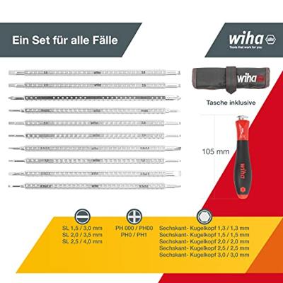 Wiha Schroevendraaier met wisselschachtenset SYSTEM 4, 12-delig - thumbnail