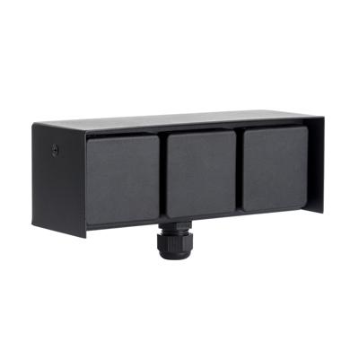 Buiten Wandstopcontact 3 Zwart