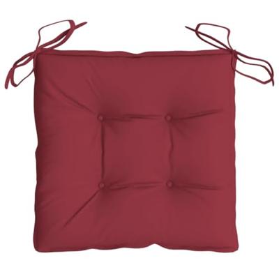 VidaXL Stoelkussens 4 st 40x40x7 cm oxford stof wijnrood