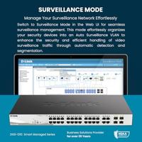 D-Link DGS-1210-10 10-poorts Gigabit Smart Switch (8 x 10/100/1000 Mbit/s Base-T-poorten, 2 x 100/1000 Mbit/s SFP-poorten) - thumbnail