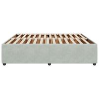 Bedframe zonder matras 180x200 cm fluweel lichtgrijs - thumbnail
