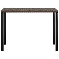 5-delige Loungeset L-vormig met kussens poly rattan bruin - thumbnail