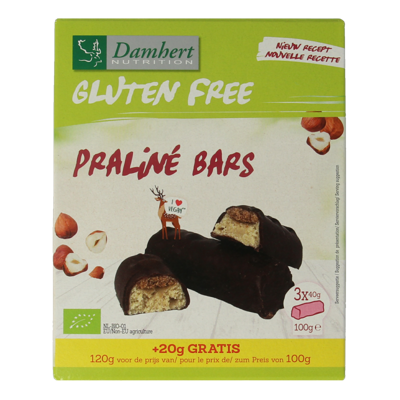 Damhert Pralinerepen glutenvrij bio 100 Gram