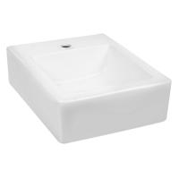 Kerra Thor wastafel 38x46cm wit met 1 kraangat - thumbnail