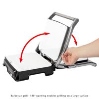 Clatronic KG3571 Contactgrill Elektrisch RVS, Zwart - thumbnail