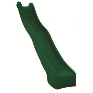 Kunststof glijbaan 300cm donkergroen - geschikt voor platformhoogte 130-160cm Kunststof glijbaan 300cm donkergroen - geschikt voor platformhoogte 130-160cm