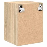 Garagewandkasten 2 st Spaanplaat Sonoma eikenkleurig - thumbnail