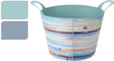 Emmer flexibel vintage hout 55x42x37 cm