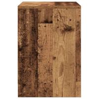 Nachtkastjes 2 st met lade 40x34x50 cm oud houtkleurig - thumbnail