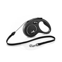 Flexi - Reel Classic Cord - 5 meter tot 12 kg - Zwart - thumbnail