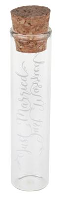 Santex Glazen Buisjes met Kurk Just Married (10cm)