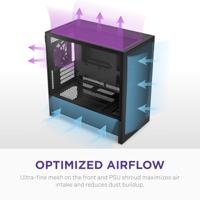 ATX Semi-toren doos NZXT CC-H31FB-01 Zwart - thumbnail