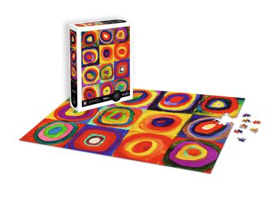 Puzzel - SENTOSPHERE - Calypto - 1000 stukjes - Concentrische vierkanten en cirkels - Wassily Kandinsky - Zijdezachte textuur - Geschikt voor kinderen vanaf 9 jaar Puzzel - SENTOSPHERE - Calypto - 1000 stukjes - Concentrische vierkanten en cirkels - Wassily Kandinsky - Zijdezachte textuur - Geschikt voor kinderen vanaf 9 jaar