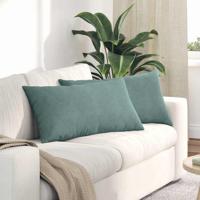 VidaXL Sofa kussens 2 stuks zeegroen 80 x 40 cm cordstof - thumbnail
