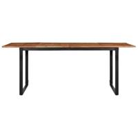 Eettafel 200x100x75 cm massief acaciahout - thumbnail