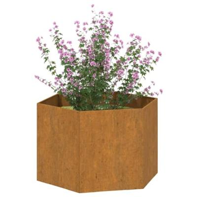 VidaXL Plantenbak roestig 60x60x45 cm cortenstaal