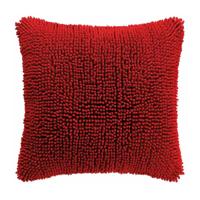 Tiseco Home Studio Sierkussen - Shaggy - Rood - thumbnail