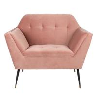 Dutchbone Fauteuil 'Kate', kleur Roze - thumbnail