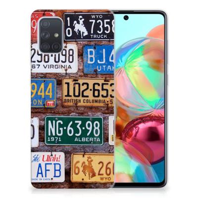 Samsung Galaxy A71 | Siliconen hoesje | met foto Kentekenplaten