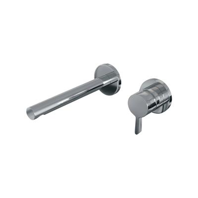 Brauer Chrome Edition Inbouw Wastafelmengkraan met Rechte Uitloop en Rozetten Model E1 Chroom