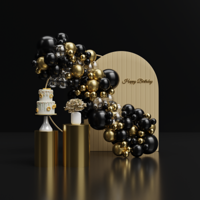 Ballonnenboog (Black-Gold) - thumbnail