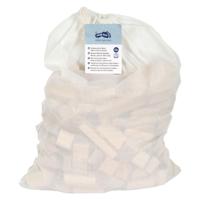 Houten blokken + handige tas - XL - 200 stuks - thumbnail