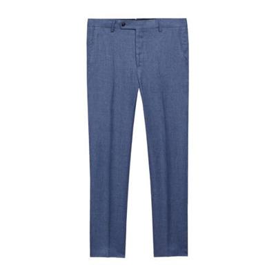 Mango Man slim fit pantalon middenblauw