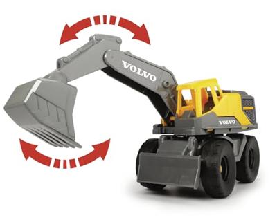 Dickie mack/volvo transporter met werkvoertuigen