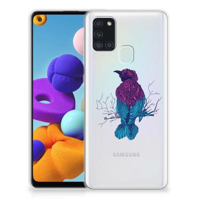 Samsung Galaxy A21s Telefoonhoesje met Naam Merel Samsung Galaxy A21s Telefoonhoesje met Naam Merel