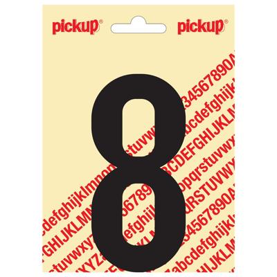 Plakcijfer Nobel Sticker cijfer 8 zwart Pickup - Pickup