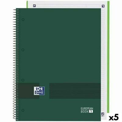 Schrift Oxford European Book Write&Erase Militair groen A4 80 Lakens (5 Stuks)